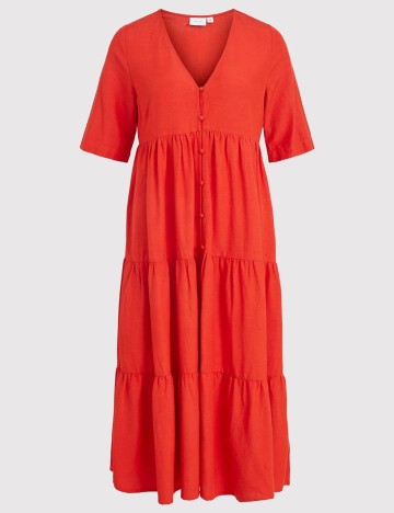 Rochie Lunga Vila, rosu, 38