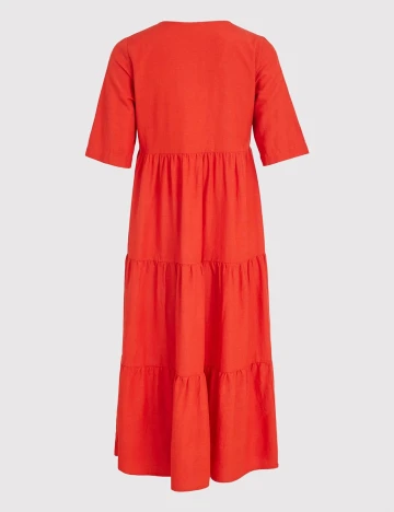 Rochie Lunga Vila, rosu, 38