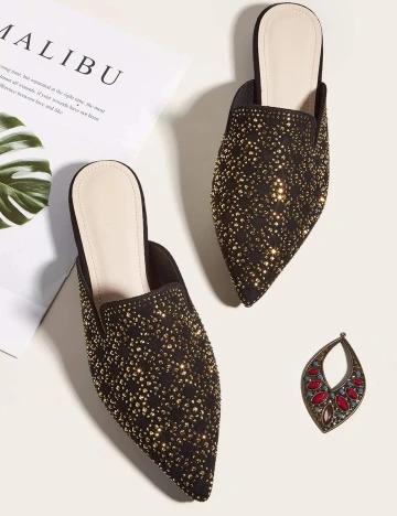 Saboti SHEIN, negru, 40 Negru