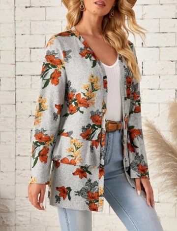 Bluza Emery Rose, gri, XXL