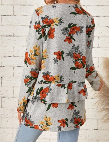 Bluza Emery Rose, gri, XXL