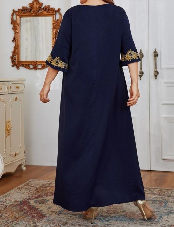 Rochie lunga SHEIN CURVE, bleumarin, 1 XL