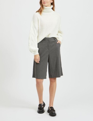 Pantaloni Scurti Vila, gri inchis, 40
