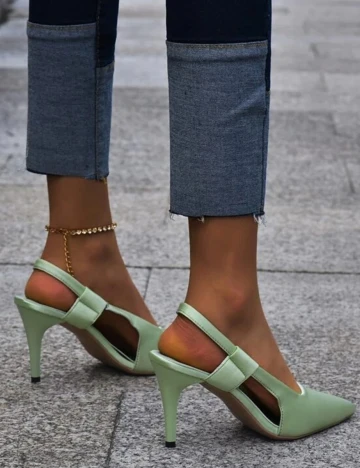 Pantofi SHEIN, verde, 40 Verde