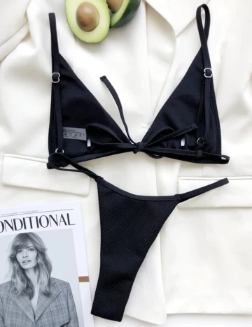 Costum de baie SHEIN, negru, L Negru