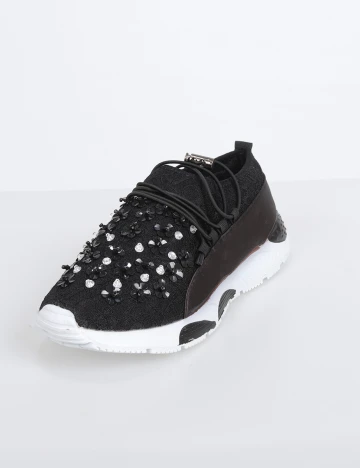 Adidasi SHEIN, negru, 40 Negru