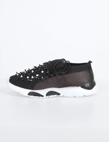 Adidasi SHEIN, negru, 40 Negru