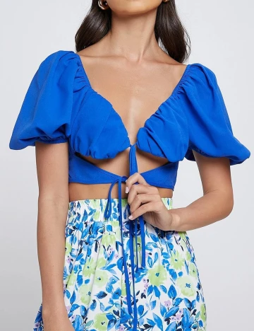 Top SHEIN, albastru, M Albastru