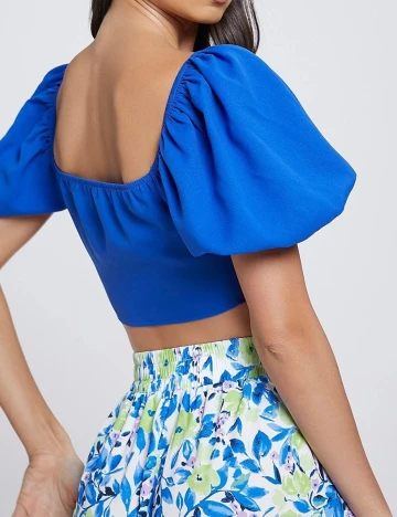 Top SHEIN, albastru, M Albastru