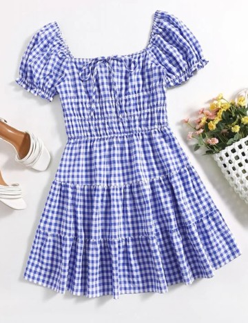 Rochie scurta SHEIN, albastru, XL