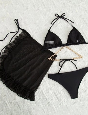 Costum de baie SHEIN, negru, L