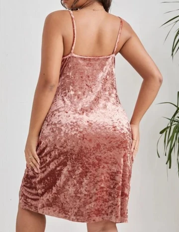 Rochie scurta SHEIN CURVE, roz, 3XL