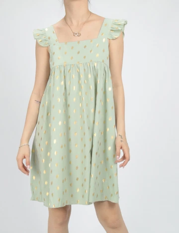 Rochie Scurta SHEIN, verde, S Verde