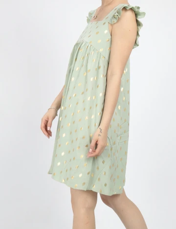 Rochie Scurta SHEIN, verde, S Verde