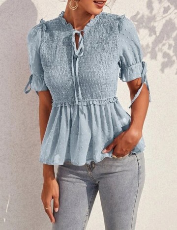 Camasa SHEIN, albastru, S