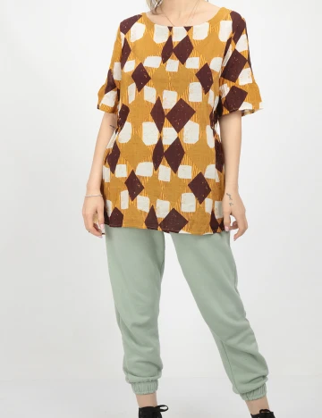 Bluza Emery Rose, maro, M