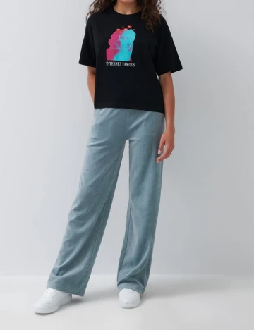 Tricou House Brand, negru, S