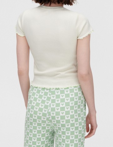 Tricou CROPP, bej, S