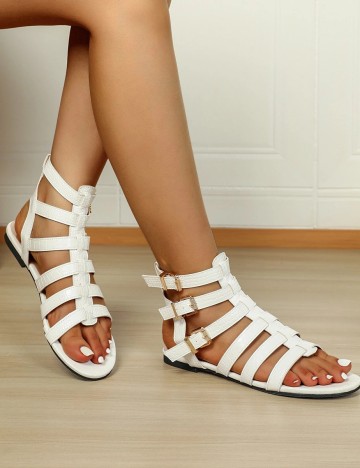 Sandale SHEIN, alb, 40