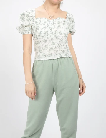Top SHEIN, alb, S