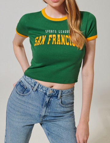 Tricou Sinsay, verde, M