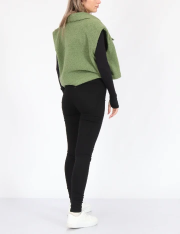 Blugi Pieces, negru, XXS/XS