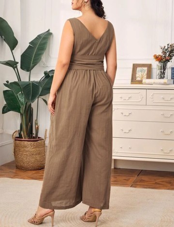 Salopeta SHEIN CURVE, maro, 0 XL