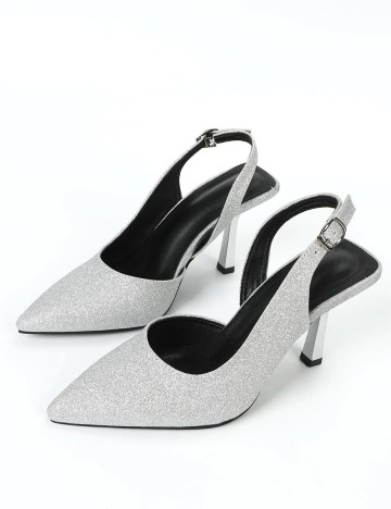 Pantofi SHEIN, argintiu, 37