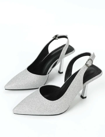 Pantofi SHEIN, argintiu, 37