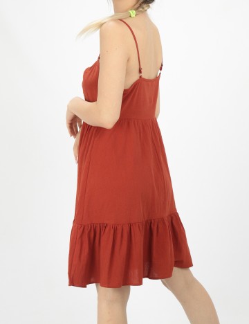 Rochie Scurta SHEIN, caramiziu, M
