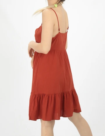 Rochie Scurta SHEIN, caramiziu, M