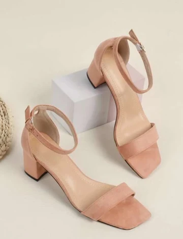 Sandale SHEIN, roz pudra, 38 Roz