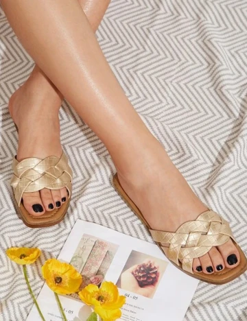 Slapi SHEIN, auriu, 36 Galben