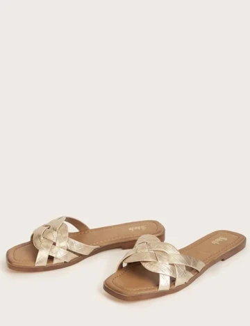 Slapi SHEIN, auriu, 36 Galben