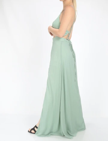Rochie lunga SHEIN, verde, S