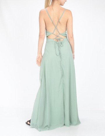 Rochie lunga SHEIN, verde, S
