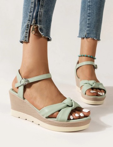 Sandale SHEIN, verde, 36
