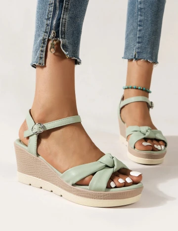 Sandale SHEIN, verde, 36