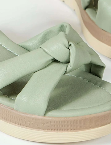 Sandale SHEIN, verde, 36