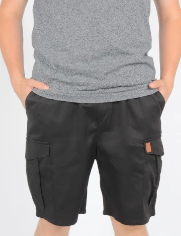 Pantaloni scurti SHEIN, negru, M Negru