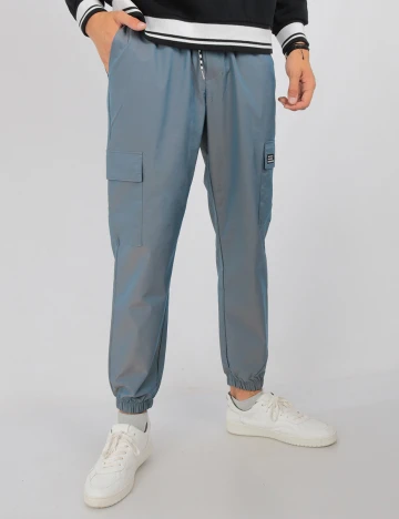Pantaloni SHEIN, albastru, L Albastru