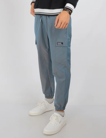 Pantaloni SHEIN, albastru, L Albastru