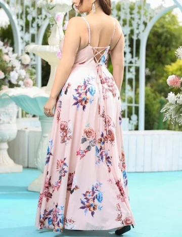 Rochie Lunga SHEIN CURVE, roz, 3XL Roz