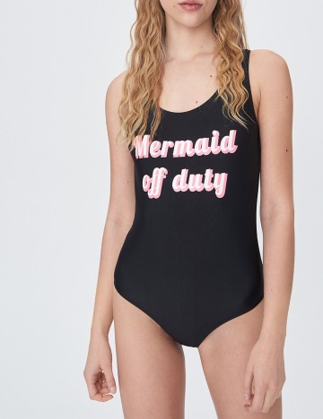 Costum de baie Sinsay, negru, M