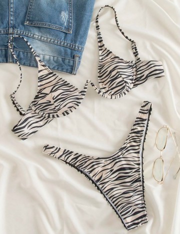 Costum de baie SHEIN, crem, S