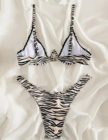 Costum de baie SHEIN, crem, S