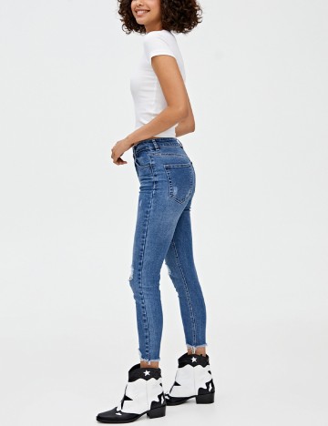 Blugi Pull&Bear, albastru, 36