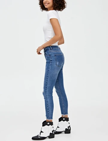 Blugi Pull&Bear, albastru, 36 Albastru