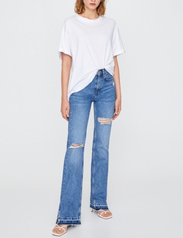 Blugi Pull&Bear, albastru, 36