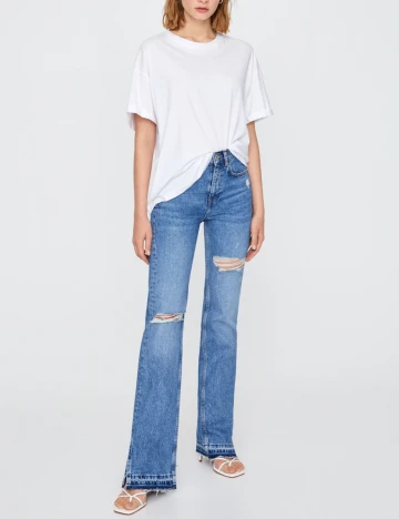 Blugi Pull&Bear, albastru, 36